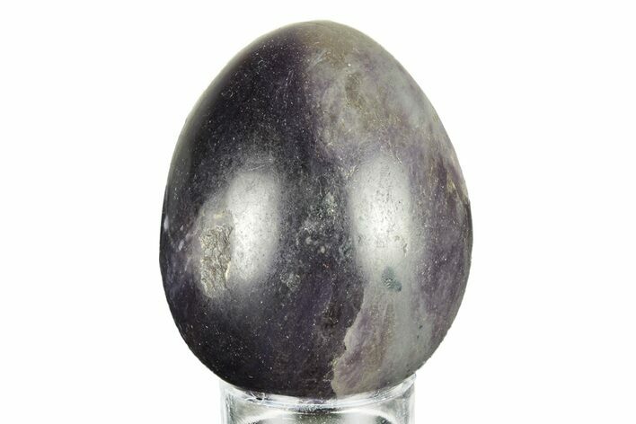 Polished Purple Lepidolite Egg - Madagascar #250882
